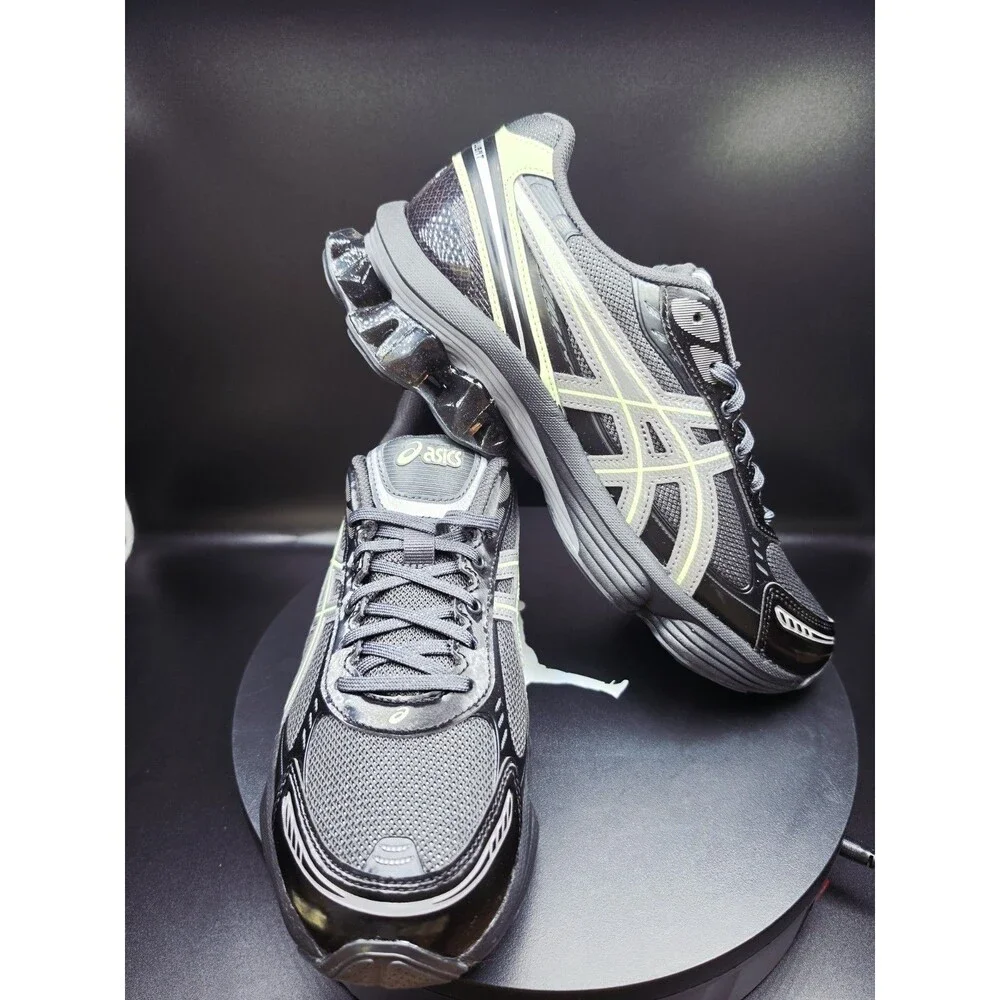 ASICS GEL-KINETIC FLUENT Low Top Lace-Up Sneaker Graphite/Yellow 8 MEN/9.5 WOMEN